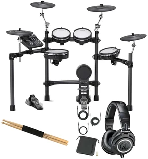 NUX DM-7X Professional Digital Drum, Audio Technica ATH-M50X, Drum Sticks Bundle NUX DM-7X Professional Digital Drum, Audio Technica ATH-M50X, Drum Sticks Bundle