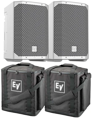 (2) Electro-Voice Everse 8 Battery Speaker (White), (2) Electro-Voice Padded Tote Bundle (2) Electro-Voice Everse 8 Battery Speaker (White), (2) Electro-Voice Padded Tote Bundle