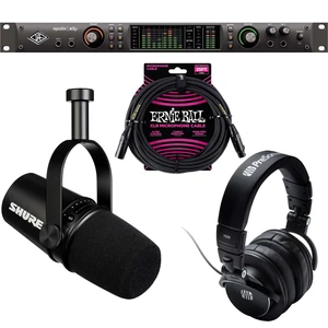 Universal Audio Apollo x8p, Shure MV7 Mic, Presonus HD9, ErnieBall XLR Cable Bundle Universal Audio Apollo x8p, Shure MV7 Mic, Presonus HD9, ErnieBall XLR Cable Bundle