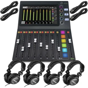 Mackie DLZ Creator 12-channel Digital Mixer, (4) Tascam TH02, (4) 1/4 Cables Bundle Mackie DLZ Creator 12-channel Digital Mixer, (4) Tascam TH02, (4) 1/4 Cables Bundle
