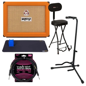 Orange Rockerverb 50C MkIII Neo Combo Amp (Orange), MusicNomad Pad, ErnieBall Cable 1/4, Gator Stand, Gator Guitar Seat Bundle Orange Rockerverb 50C MkIII Neo Combo Amp (Orange), MusicNomad Pad, ErnieBall Cable 1/4, Gator Stand, Gator Guitar Seat Bundle