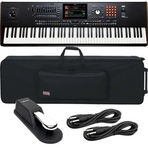 Korg Pa5X-88 88-Key Professional Workstation, Gator GK-88 Rolling Case, Sustain Pedal, (2) 1/4 Cables Bundle Korg Pa5X-88 88-Key Professional Workstation, Gator GK-88 Rolling Case, Sustain Pedal, (2) 1/4 Cables Bundle