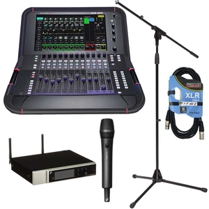 Allen & Heath Avantis Solo 64-channel Digital Mixer, Sennheiser EW-D 835-S, XLR Cable, Mic Stand Bundle Allen & Heath Avantis Solo 64-channel Digital Mixer, Sennheiser EW-D 835-S, XLR Cable, Mic Stand Bundle