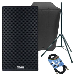 EAW RS121 1500W 12 Powered Loudspeaker, EAW Cover, Speaker Stand, XLR Cable Bundle EAW RS121 1500W 12 Powered Loudspeaker, EAW Cover, Speaker Stand, XLR Cable Bundle
