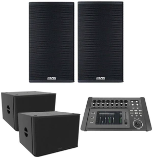 (2) EAW RS121 1500W 12 Powered Loudspeaker, (2) EAW RS118 Sub, PSG AUDIO DM-1608 Mixer Bundle (2) EAW RS121 1500W 12 Powered Loudspeaker, (2) EAW RS118 Sub, PSG AUDIO DM-1608 Mixer Bundle