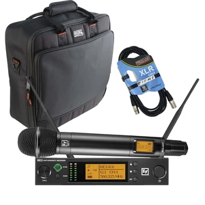 Electro-Voice RE3-ND76 Wireless Handheld Microphone System, Gator G-MIXERBAG-1515, XLR Cable Bundle Electro-Voice RE3-ND76 Wireless Handheld Microphone System, Gator G-MIXERBAG-1515, XLR Cable Bundle