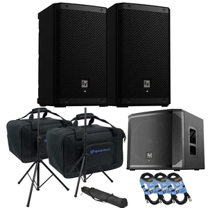 (2) Electro-Voice ZLX-8P-G2 8 1000W Powered Speaker, (2) Rockville TB8 Bags, EV ELX200-12SP, (2) Speaker Stands, (3) XLR Cables Bundle (2) Electro-Voice ZLX-8P-G2 8 1000W Powered Speaker, (2) Rockville TB8 Bags, EV ELX200-12SP, (2) Speaker Stands, (3) XLR Cables Bundle