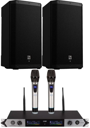 (2) Electro-Voice ZLX-12P-G2 12 1000W Powered Speaker, PSG AUDIO MP0919 Dual Wireless Mic Bundle (2) Electro-Voice ZLX-12P-G2 12 1000W Powered Speaker, PSG AUDIO MP0919 Dual Wireless Mic Bundle