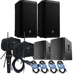 (2) Electro-Voice ZLX-12P-G2 12 1000W Powered Speaker, (2) Gator Tote-12 Bag, (2) EV ELX200-18SP, PSG AUDIO C350, (2) Speaker Stands, (4) XLR Cables Bundle (2) Electro-Voice ZLX-12P-G2 12 1000W Powered Speaker, (2) Gator Tote-12 Bag, (2) EV ELX200-18SP, PSG AUDIO C350, (2) Speaker Stands, (4) XLR Cables Bundle