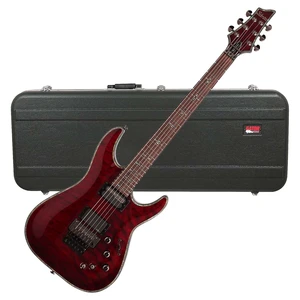 Schecter Hellraiser C-1 FR-S Electric Guitar Black Cherry - Gator GC-ELEC-XL Deluxe Case Bundle Schecter Hellraiser C-1 FR-S Electric Guitar Black Cherry - Gator GC-ELEC-XL Deluxe Case Bundle