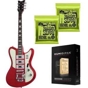 Schecter Ultra III Electric Guitar Vintage Red - (2) Ernie Ball 2221- D'Addario Humidipak Bundle Schecter Ultra III Electric Guitar Vintage Red - (2) Ernie Ball 2221- D'Addario Humidipak Bundle