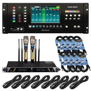 Allen & Heath SQ-Rack Digital Rackmount Mixer - PSG AUDIO UGX21II Wireless Mic - (8) XLR Cables - (8) 1/4 Cables Bundle Allen & Heath SQ-Rack Digital Rackmount Mixer - PSG AUDIO UGX21II Wireless Mic - (8) XLR Cables - (8) 1/4 Cables Bundle