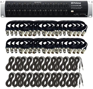 PreSonus StudioLive 24R - 26-Input, 32-Channel Series III Stage Box and Rack Mixe + (24) XLR and (24) TRS Cables. PreSonus StudioLive 24R - 26-Input, 32-Channel Series III Stage Box and Rack Mixe + (24) XLR and (24) TRS Cables.