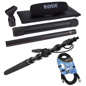 Rode NTG3 Precision RF-Biased Shotgun Microphone, LyxPro Portable Mic Boom Pole, XLR Cable Bundle Rode NTG3 Precision RF-Biased Shotgun Microphone, LyxPro Portable Mic Boom Pole, XLR Cable Bundle