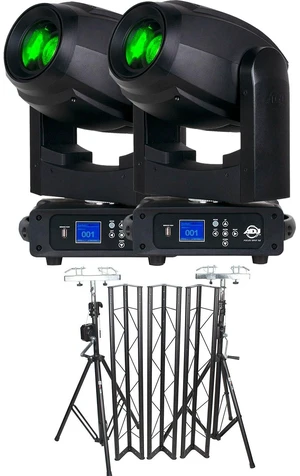 (2) American DJ Focus Spot 5Z 200 Watt, Prox Cases T-LS35VC DJ Production Crank Up Lighting System Bundle (2) American DJ Focus Spot 5Z 200 Watt, Prox Cases T-LS35VC DJ Production Crank Up Lighting System Bundle