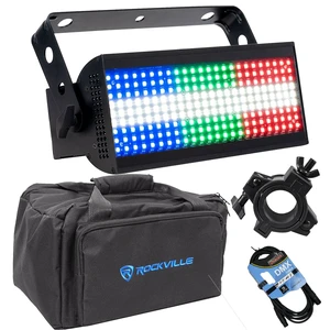 American DJ Jolt 300, Rockville RLB30 Bag, Clamp, DMX Cable Bundle American DJ Jolt 300, Rockville RLB30 Bag, Clamp, DMX Cable Bundle