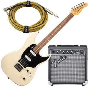 Godin 048434 Session HT Trans Cream RN, Fender Frontman 10G Electric Guitar Amplifier, GLS 15 FT Guitar Cable Bundle Godin 048434 Session HT Trans Cream RN, Fender Frontman 10G Electric Guitar Amplifier, GLS 15 FT Guitar Cable Bundle