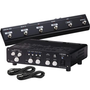 Boss WAZA Tube Amp Expander, Boss GA-FC GA Foot Controller, (2) 1/4 Cables Bundle Boss WAZA Tube Amp Expander, Boss GA-FC GA Foot Controller, (2) 1/4 Cables Bundle