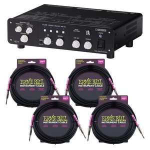 Boss WAZA Tube Amp Expander, (4) ErnieBall Guitar Cable P06048 Bundle Boss WAZA Tube Amp Expander, (4) ErnieBall Guitar Cable P06048 Bundle