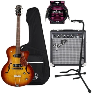 Godin (051519) 5th Avenue CW Kingpin Electric Guitar (Case Included, Fender Frontman 10G Amp, Guitar Stand, Ernie Ball Guitar Cable PO6072 Bundle Godin (051519) 5th Avenue CW Kingpin Electric Guitar (Case Included, Fender Frontman 10G Amp, Guitar Stand, Ernie Ball Guitar Cable PO6072 Bundle