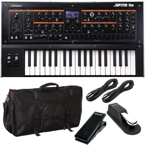 Roland Jupiter-Xm Portable Synthesizer, Gator G-Club Control 25, Sustain Pedal, Nektar NX-P, (2) 1/4 Cables Bundle Roland Jupiter-Xm Portable Synthesizer, Gator G-Club Control 25, Sustain Pedal, Nektar NX-P, (2) 1/4 Cables Bundle