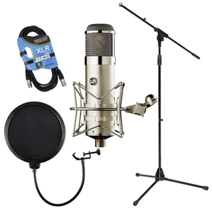 Warm Audio WA-47 Large-Diaphragm Tube Condenser, Mic Stand, Pop Filter, XLR Cable Bundle Warm Audio WA-47 Large-Diaphragm Tube Condenser, Mic Stand, Pop Filter, XLR Cable Bundle