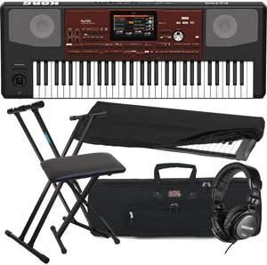 Korg Pa700 61-key Arranger Workstation, Keyboard Stand, Bench, Dust Cover, Tascam TH02, Gator GKB-76 Case Bundle Korg Pa700 61-key Arranger Workstation, Keyboard Stand, Bench, Dust Cover, Tascam TH02, Gator GKB-76 Case Bundle