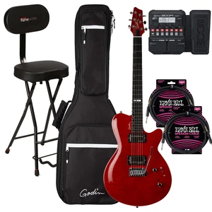 Godin (047604) DS-1 Daryl Stuermer Signature Electric Guitar, Gator GFW-GTR-SEAT, Zoom G1X Effects Pedal, (2) ErnieBall Cables Bundle Godin (047604) DS-1 Daryl Stuermer Signature Electric Guitar, Gator GFW-GTR-SEAT, Zoom G1X Effects Pedal, (2) ErnieBall Cables Bundle