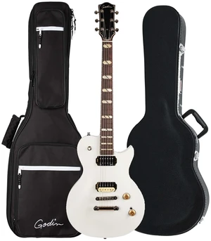 Godin (050475) Summit Electric Guitar, Trans White, Gator GWE-ACOU-3/4 Bundle Godin (050475) Summit Electric Guitar, Trans White, Gator GWE-ACOU-3/4 Bundle