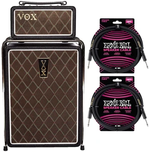 VOX Mini SuperBeetle 25 Stacked Combo Amplifier, (2) ErnieBall Cable Bundle VOX Mini SuperBeetle 25 Stacked Combo Amplifier, (2) ErnieBall Cable Bundle