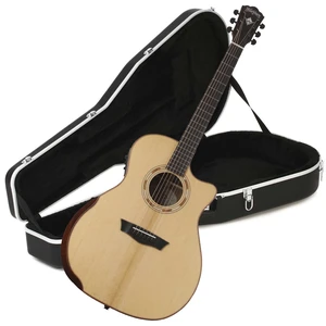 Washburn Comfort G25SCE Acoustic EG, Natural, Gator Deluxe ABS Molded Case Bundle Washburn Comfort G25SCE Acoustic EG, Natural, Gator Deluxe ABS Molded Case Bundle