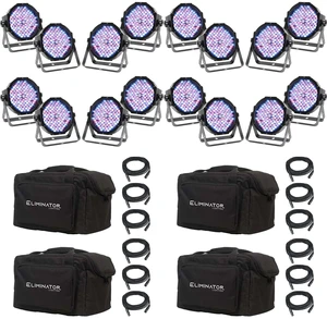 (4) Eliminator Mega Flat PAK EP Lighting System Bundle (4) Eliminator Mega Flat PAK EP Lighting System Bundle