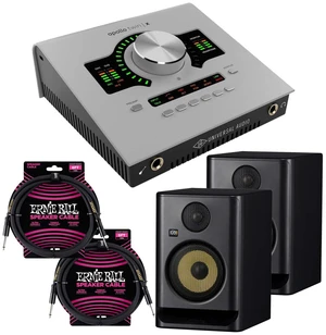 Universal Audio Apollo Twin X DUO G2 with UAD Analog Classics Audio Interface - (2) KRK Rokit 5 G5 - (2) ErnieBall 1/4 Bundle Universal Audio Apollo Twin X DUO G2 with UAD Analog Classics Audio Interface - (2) KRK Rokit 5 G5 - (2) ErnieBall 1/4 Bundle