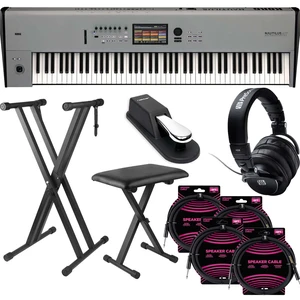 Korg Nautilus 88 AT Music Workstation (Limited-Edition Gray) - Keyboard Stand and Bench - Presonus HD9 - (4) ErnieBall 1/4 - Sustain Pedal Bundle Korg Nautilus 88 AT Music Workstation (Limited-Edition Gray) - Keyboard Stand and Bench - Presonus HD9 - (4) ErnieBall 1/4 - Sustain Pedal Bundle