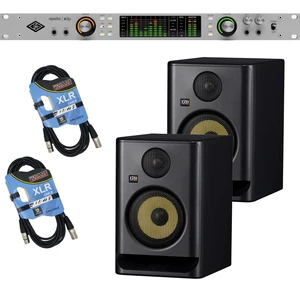 Universal Audio Apollo x8p Gen 2 Essentials+ 16x22 Thunderbolt Audio Interface - (2) KRK Rokit 5 G5 - (2) XLR Cables Bundle Universal Audio Apollo x8p Gen 2 Essentials+ 16x22 Thunderbolt Audio Interface - (2) KRK Rokit 5 G5 - (2) XLR Cables Bundle
