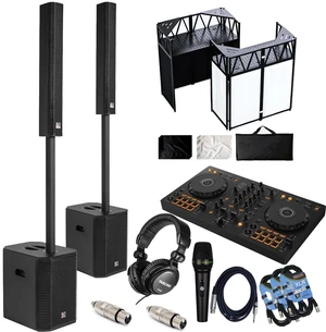 (2) PSG AUDIO Raptor 12 3200W Portable Column - Pioneer DJ DDJ-FLX4 - RDCMKL DJ Table - Tascam TH02 - PSG Audio C350 - (2) RCA to XLR Adapter - (3) XLR Cables Bundle (2) PSG AUDIO Raptor 12 3200W Portable Column - Pioneer DJ DDJ-FLX4 - RDCMKL DJ Table - Tascam TH02 - PSG Audio C350 - (2) RCA to XLR Adapter - (3) XLR Cables Bundle
