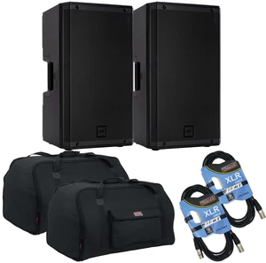 (2) RCF ART 912-A Two-Way 12 2100W Powered PA Speaker - (2) Gator Tote 15 - (2) XLR Cables Bundle (2) RCF ART 912-A Two-Way 12 2100W Powered PA Speaker - (2) Gator Tote 15 - (2) XLR Cables Bundle