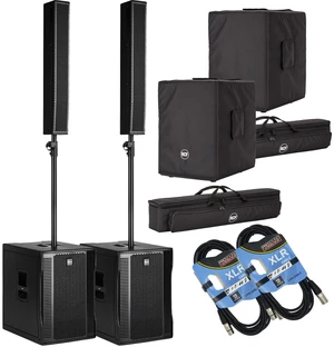 (2) RCF EVOX 12 Column Speaker Array System (Black) - (2) COVER EVOX12 - (2) XLR Cables Bundle (2) RCF EVOX 12 Column Speaker Array System (Black) - (2) COVER EVOX12 - (2) XLR Cables Bundle