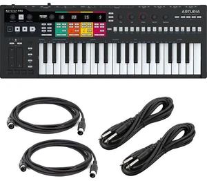 Arturia KeyStep Pro 37-Key Controller & Sequencer - (2) 1/4 Cables - (2) Midi Cables Bundle Arturia KeyStep Pro 37-Key Controller & Sequencer - (2) 1/4 Cables - (2) Midi Cables Bundle