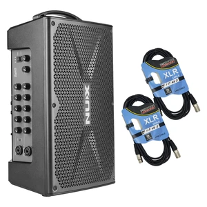NUX Busking 200FR Battery-Powered FRFR Speaker - (2) XLR Cable Bundle NUX Busking 200FR Battery-Powered FRFR Speaker - (2) XLR Cable Bundle