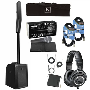 Electro-Voice Evolve 50 Portable Column Bluetooth PA System with Over-the-Ear Headphones & Vocal Microphone Package Electro-Voice Evolve 50 Portable Column Bluetooth PA System with Over-the-Ear Headphones & Vocal Microphone Package