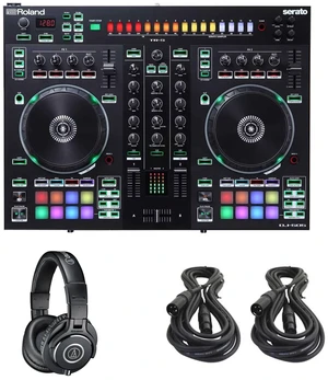 Roland DJ-505 Serato DJ Controller with Strip Light Kit & (1) Audio-Technica ATH-M40x Professional Monitor Headphones Roland DJ-505 Serato DJ Controller with Strip Light Kit & (1) Audio-Technica ATH-M40x Professional Monitor Headphones