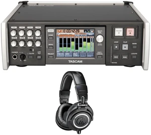 Tascam HS-P82 8-Channel Field Audio Recorder + Audio-Technica ATH-M50x Monitor Headphones (Black) Tascam HS-P82 8-Channel Field Audio Recorder + Audio-Technica ATH-M50x Monitor Headphones (Black)