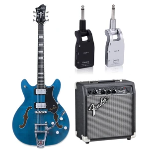 Hagstrom TREVIDLX-CLS Tremar Viking Electric Guitar- Cloudy Seas, Getaria 2.4GHZ Wireless Adapter, Fender Frontman 10G Amp Bundle Hagstrom TREVIDLX-CLS Tremar Viking Electric Guitar- Cloudy Seas, Getaria 2.4GHZ Wireless Adapter, Fender Frontman 10G Amp Bundle