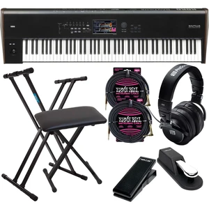 Korg Nautilus 88 Synthesizer Workstation, Keyboard Stand and Bench, Presonus HD9, Sustain Pedal, Nektar NX-P, (2) ErnieBall 1/4 Cables Bundle Korg Nautilus 88 Synthesizer Workstation, Keyboard Stand and Bench, Presonus HD9, Sustain Pedal, Nektar NX-P, (2) ErnieBall 1/4 Cables Bundle