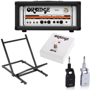 Orange TH30H 30-watt 2-channel Tube Head (Black), Getaria 2.4GHZ Wireless Guitar Kit, Orange FS 1, On-Stage RS4000 Bundle Orange TH30H 30-watt 2-channel Tube Head (Black), Getaria 2.4GHZ Wireless Guitar Kit, Orange FS 1, On-Stage RS4000 Bundle