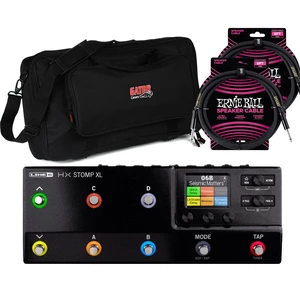 Line 6 HX Stomp XL Guitar Effects Processor, Gator GK2110 Bag, (2) ErnieBall Cable Bundle Line 6 HX Stomp XL Guitar Effects Processor, Gator GK2110 Bag, (2) ErnieBall Cable Bundle