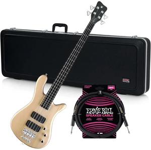 Warwick RockBass Streamer 4-String Bass Natural Transparent Satin, Gator GC-Bass Case, ErnieBall Cable Bundle Warwick RockBass Streamer 4-String Bass Natural Transparent Satin, Gator GC-Bass Case, ErnieBall Cable Bundle