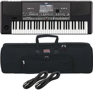 Korg Pa600 Professional 61-Key Keyboard with Speakers, Gator GKB-61 Bag, (2) 1/4 Cables Bundle Korg Pa600 Professional 61-Key Keyboard with Speakers, Gator GKB-61 Bag, (2) 1/4 Cables Bundle