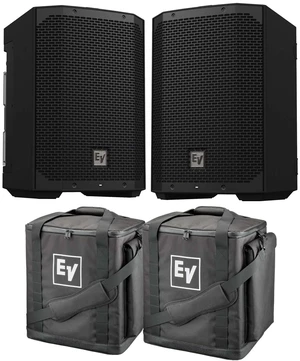 (2) Electro-Voice Everse 8 Battery Speaker, (2) Electro-Voice Padded Tote Bundle (2) Electro-Voice Everse 8 Battery Speaker, (2) Electro-Voice Padded Tote Bundle